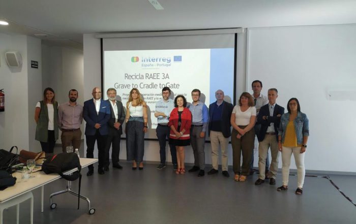 Presentación del Proyecto Europeo Interreg: Recicla Raee 3A, Grave to Cradle to Gate.