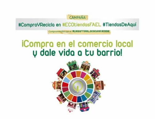 RECILEC apoya la campaña «COMPRA Y RECICLA» en Ecotiendas FAEL